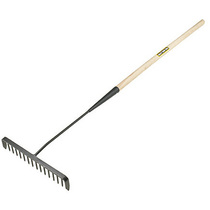 Rake Wooden Handle Asphalt // Tarmac Round Teeth | Garden Tools ...